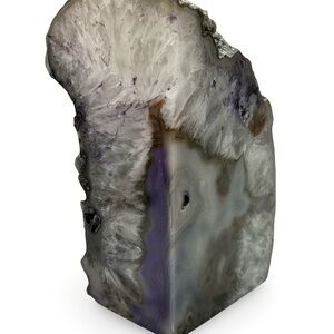 Agate Geode Natural Stone Bookend Sculpture